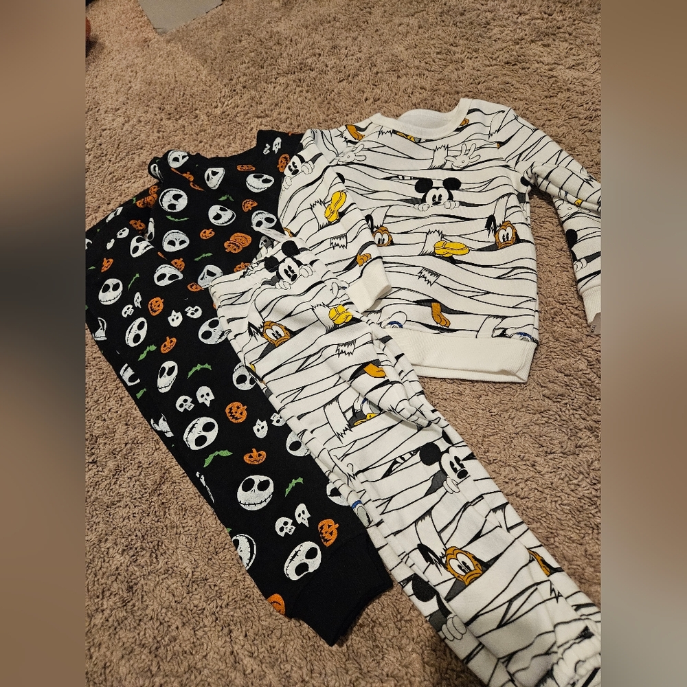 Disney NBC Nightmare before Christmas mickey mouse halloween mummy 3t 3 bundle